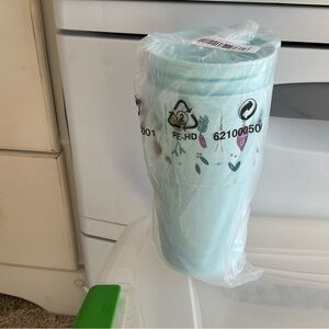 Tupperware eco+ to go Travel cup Tumbler Holiday Shining Traditions New!